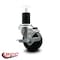 Service Caster 3.5'' Phenolic Swivel 1-3/4'' Expanding Stem Caster with Brake SCC-EX20S3514-PHS-TLB-134 - alternate 2